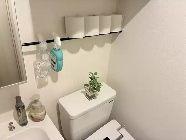 トイレの『上』につっぱり棒を渡すだけ！　収納の悩みが消える『30秒ワザ』