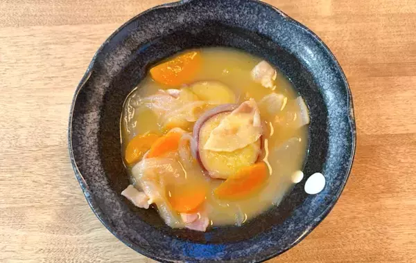 味つけは『1個』だけ　サツマイモのスープ煮に子供が「おかわりある？」