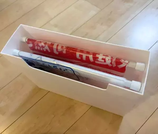 引き出しのゴミ袋がグチャグチャ　『突っ張り棒』2本で整理した結果がこちら