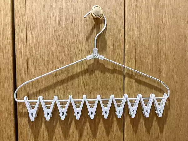 めんどうな洗濯物取り込み作業にサヨナラ！　スリコ『10ピンチハンガー』を検証してみた