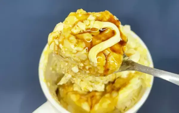 マグカップで作る『お好み焼き風』が簡単すぎ！豆腐と卵と『大さじ1杯』を混ぜて