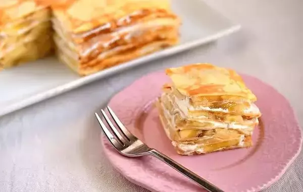 玉子焼き器に薄く生地を広げて…　重ねて作る簡単おやつが「お店みたい」【管理栄養士のレシピ】