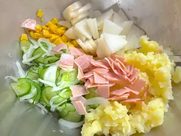ポテサラに『2分の1個』入れてみて　「さわやかな甘みがおいしい」「シャキシャキ食感」