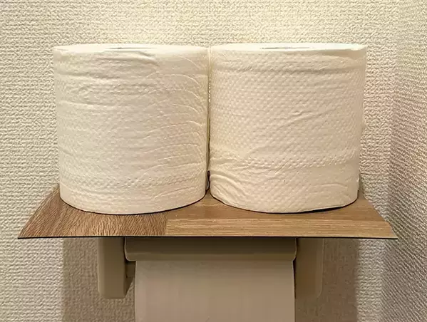 セリアの『フロアマット』がトイレで活躍！　ブックエンドと組み合わせたら『トイペ置き』が誕生
