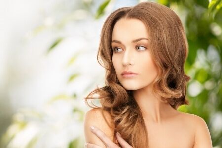 20956826 - beauty, hair and eco cosmetology - beautiful woman with long hair