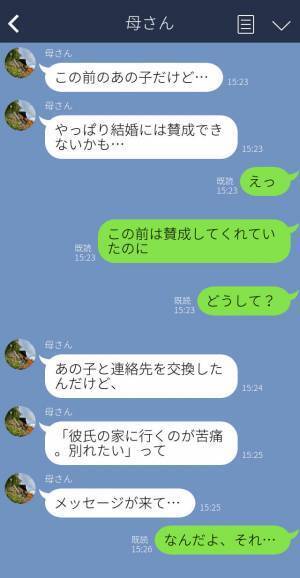 『とてもいい子そうね』義母のお墨付きをもらった彼女→後日、”誤爆”が原因で義母の意見が一変！