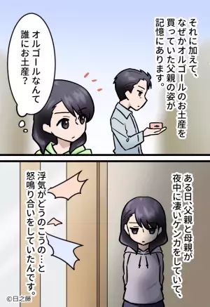 旅行で“オルゴール”を買う父…『誰へのお土産？』⇒後日、知りたくなかった【父親の秘密】に愕然…