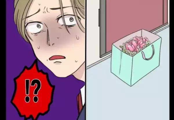 記念日にサプライズで“花束”を用意！玄関前で待ち伏せていると⇒帰宅した彼女の光景が“トラウマ確定”！？【漫画】