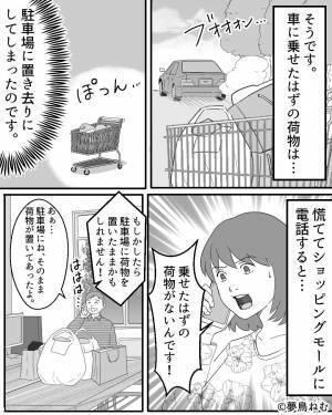 大量の商品を購入後…『車まで遠いなあ～』カートで荷物を運ぶと⇒帰宅後、車に入れたはずの荷物が消えた！？予想外の展開に呆れ笑い！