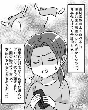 “イベント”を勝手に企画し、周りを巻き込む義姉夫婦…『7万よろしく！』費用もいつも割り勘で！？嫁の【抵抗】も虚しく離婚するハメになった…