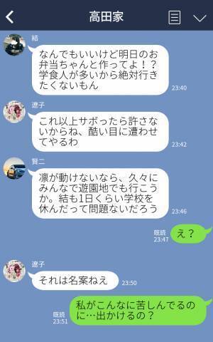 「頭痛と吐き気があって立てないの…」体調を崩して寝込む姉だったが→父「じゃあ明日は…」妹「留守番と家事よろしくw」姉「え…？」