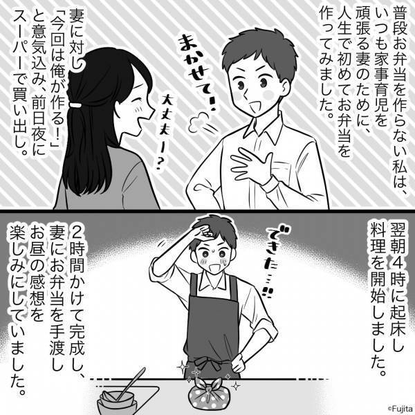 人生初の弁当作り！4時起きで奮闘したが…妻からまさかの反応が！？⇒結婚後【男性をガッカリさせる女性】の特徴