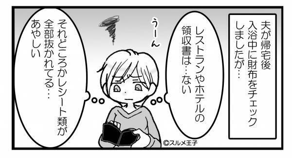 突然“週末の出張“が増えた夫。怪しんだ妻が財布を開くも証拠ナシ。だったが…⇒【要チェック！】浮気をされない女性の特徴