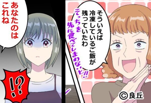義実家で…義母「あなたは冷凍ご飯ね」衝撃の対応が。だが後日→義母の”誕生日”に急展開！？【義実家でのストレスの解決策】