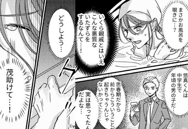 入浴中の嫁を強引に覗き見する”思春期”の甥っ子。しかし「助けて…」【間一髪】の状況で現れたのは…！？【義母との良好な関係の築き方】