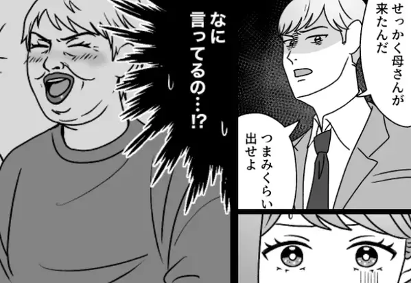 「母さんにつまみ”くらい”出せ」つわりに苦しむ嫁にお構いなし！？しかし直後⇒義母は”耳を疑う提案”をしてきて…【義家族との関わり方】