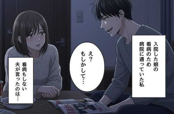 42℃の高熱で娘が緊急入院。必死に看病する妻だったが…⇒「え？もしかして…」夫が放った“一言”に絶句