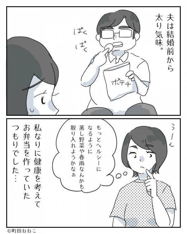 夫の健康を考え毎日“ヘルシー弁当”を作る妻。しかし、顔を曇らせた夫から【診断結果】を聞いて『…えっ？』