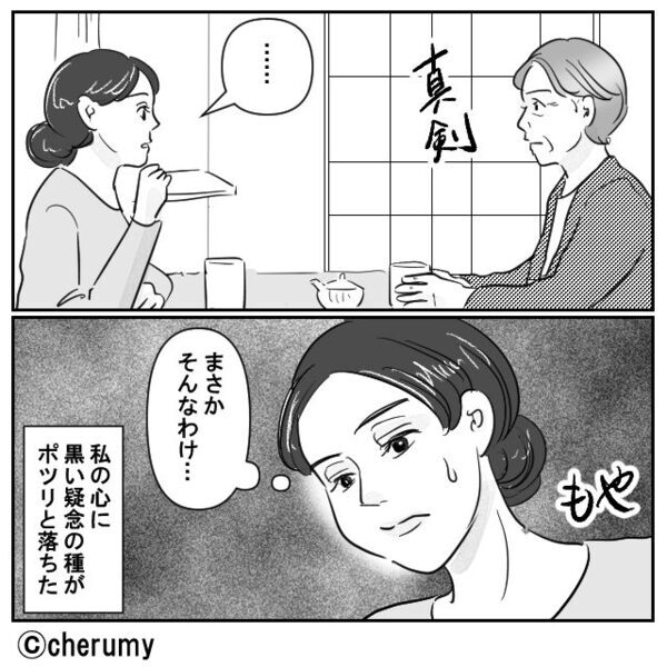 義母「…あれは、女の匂いよ」夫の浮気を疑う義母！？数日後⇒徹底的に【証拠】を集めて夫を問い詰めた話