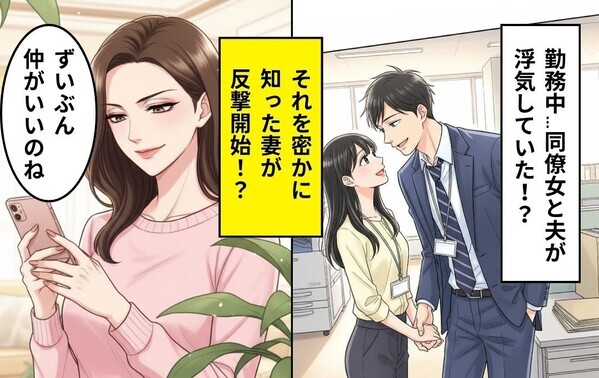 勤務中…同僚女と夫が“手つなぎ”？「ずいぶん仲がいいのね」同じ職場の妻が【徹底的に反撃】した話