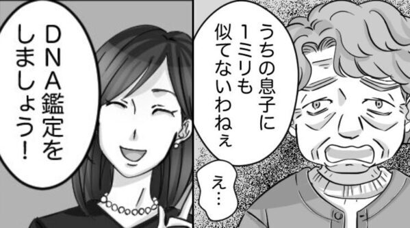 義母「息子に1ミリも似てない」嫁「DNA鑑定しましょう！」結果が出ると⇒義母は絶望で震えるハメに！？