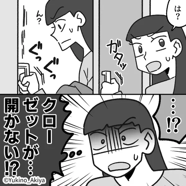妻が“クローゼット”を開けるのを嫌がる夫…？中を確認すると⇒「キャー！」血の気が引くようなモノが、出てきた話