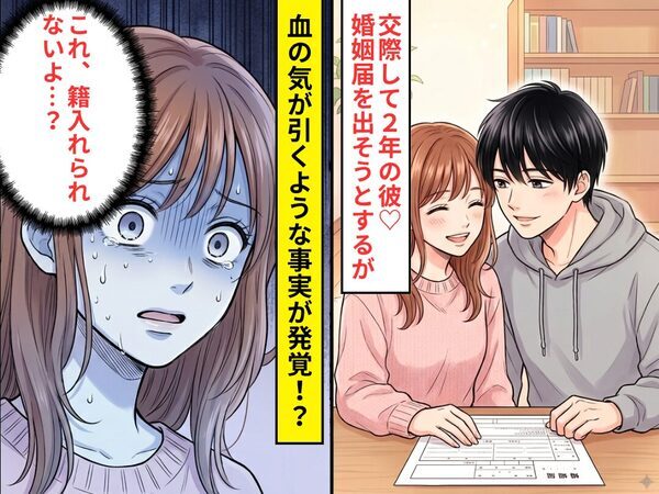 交際して2年の彼♡婚姻届を出そうとするが⇒「これ…籍入れられないよ…？」血の気が引く事実に気づいた話