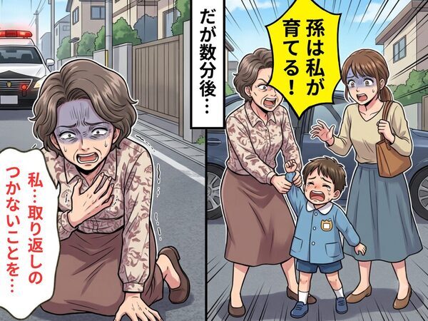 「孫は私が育てる！」義母が4歳の息子を車へ連れ込もうと！？だが数分後⇒義母「私…取り返しのつかないことを…」