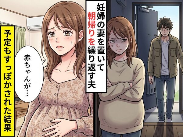 妊婦の妻を置いて…朝帰りを繰り返す夫！？さらに⇒子どもとの予定もすっぽかされた結果…妻「赤ちゃんが…」
