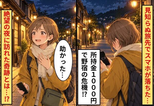 旅先でスマホが突然シャットダウン…！キャッシュレス派の私が知らない夜道で陥った絶望