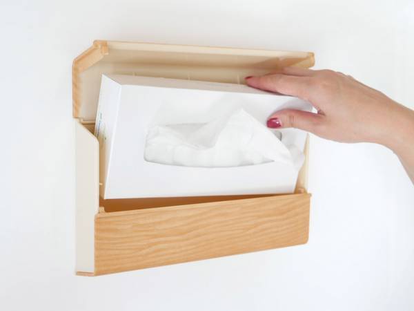 壁面に溶け込むペーパーケース[PR]