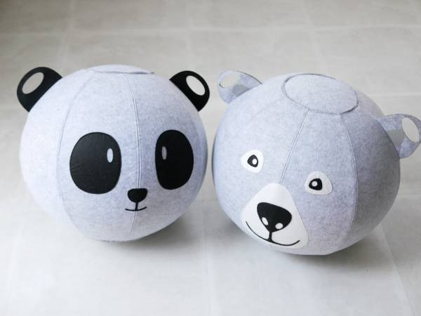 動物の顔をモチーフにしたユニークでかわいいキッズ向けバランスボール[PR]