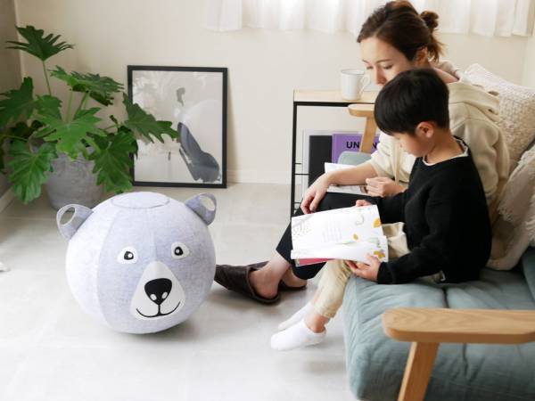 動物の顔をモチーフにしたユニークでかわいいキッズ向けバランスボール[PR]