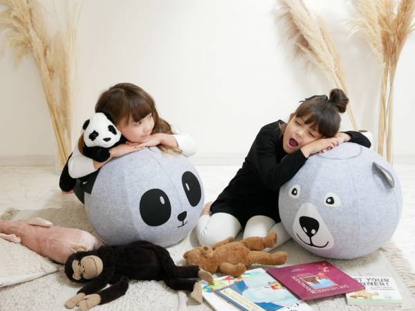 動物の顔をモチーフにしたユニークでかわいいキッズ向けバランスボール[PR]