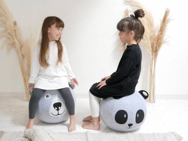 動物の顔をモチーフにしたユニークでかわいいキッズ向けバランスボール[PR]