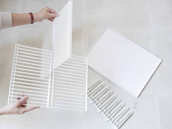 クロスデザインがスタイリッシュでユニークな多機能ディッシュラック[PR]