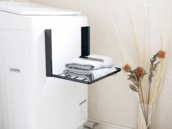 「コンパクト収納」を叶えてくれる洗濯機横折り畳み収納棚[PR]
