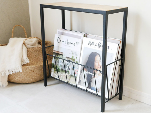 お洒落に2役こなす「マガジンラック」×「サイドテーブル」[PR]