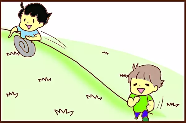 「え゛、そっち行くの！？」ADHD息子のかけっこルートが独特で…