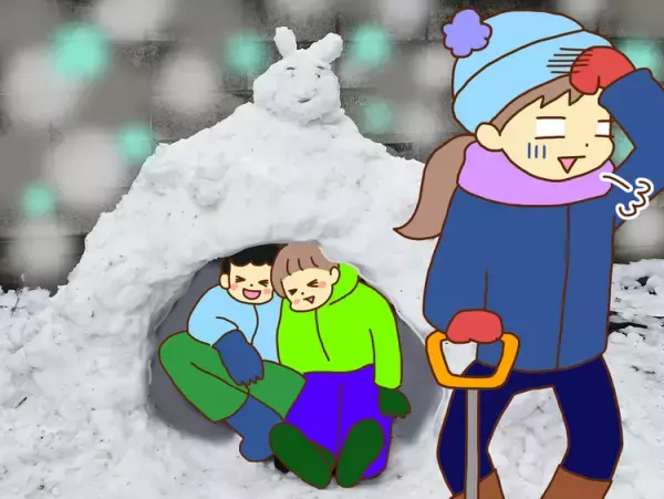 まるで除雪車!?ADHD長男、大雪の日の遊び方が、最高に豪快だった件。
