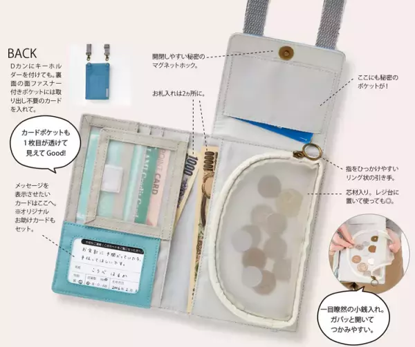 発達障害の子のママの声から生まれた！整理整頓が苦手でも不器用でもOK「メッシュリュックインナー」&「お財布ポシェット」、フェリシモ×発達ナビのコラボで発売