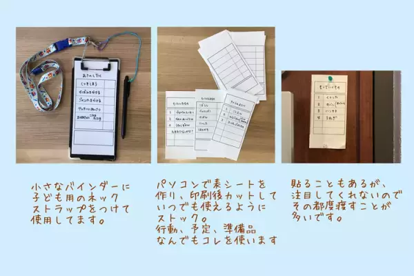 お支度途中で遊び始める…手順書の存在すら忘れるADHDむっくん。これなら常に目に入る！母が加えた改良とは