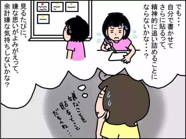 声かけを苦痛に感じ「忘れないようにしたいのに！」と自分を責める発達障害小4娘。ホワイトボード作戦を提案したら...