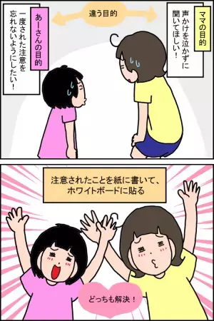 声かけを苦痛に感じ「忘れないようにしたいのに！」と自分を責める発達障害小4娘。ホワイトボード作戦を提案したら...