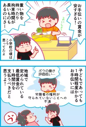 お手伝いにだって最低賃金を!?小さな家事だって小学生の僕にとっては大仕事だった！――大人になったADHD息子からの問題提起