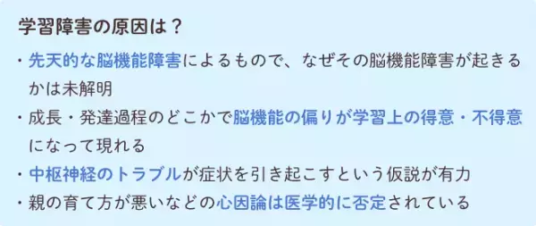 学習障害・限局性学習症の原因は？読み・書き・計算に困難の理由を理解してサポートしようーーマンガで学ぶLD・SLD