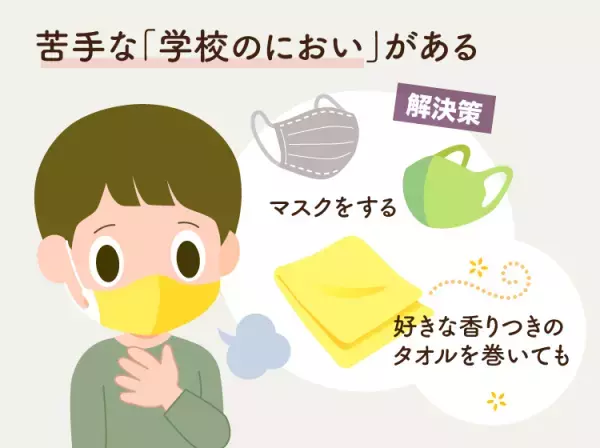 教室のにおいで集中できない!?嗅覚や味覚が過敏で学習困難に?原因や学校での対応策などイラストつきで解説【専門家監修】
