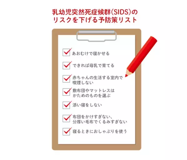 乳幼児突然死症候群（SIDS）とは。前兆や原因はある？起こりやすい月齢は？リスクを下げる予防策チェックリストも【小児科医監修】