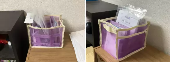 発達凸凹親子の「どこ置いたか忘れた」を解決！見つけやすいのにスッキリ『中が透けて見える収納メッシュボックス』使ってみたら【発達ナビ×フェリシモ】