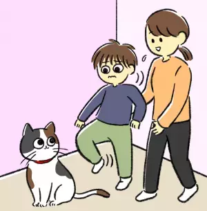 お互いにけん制!?猫が苦手な重度知的障害息子と飼い猫の不思議な関係【読者体験談】